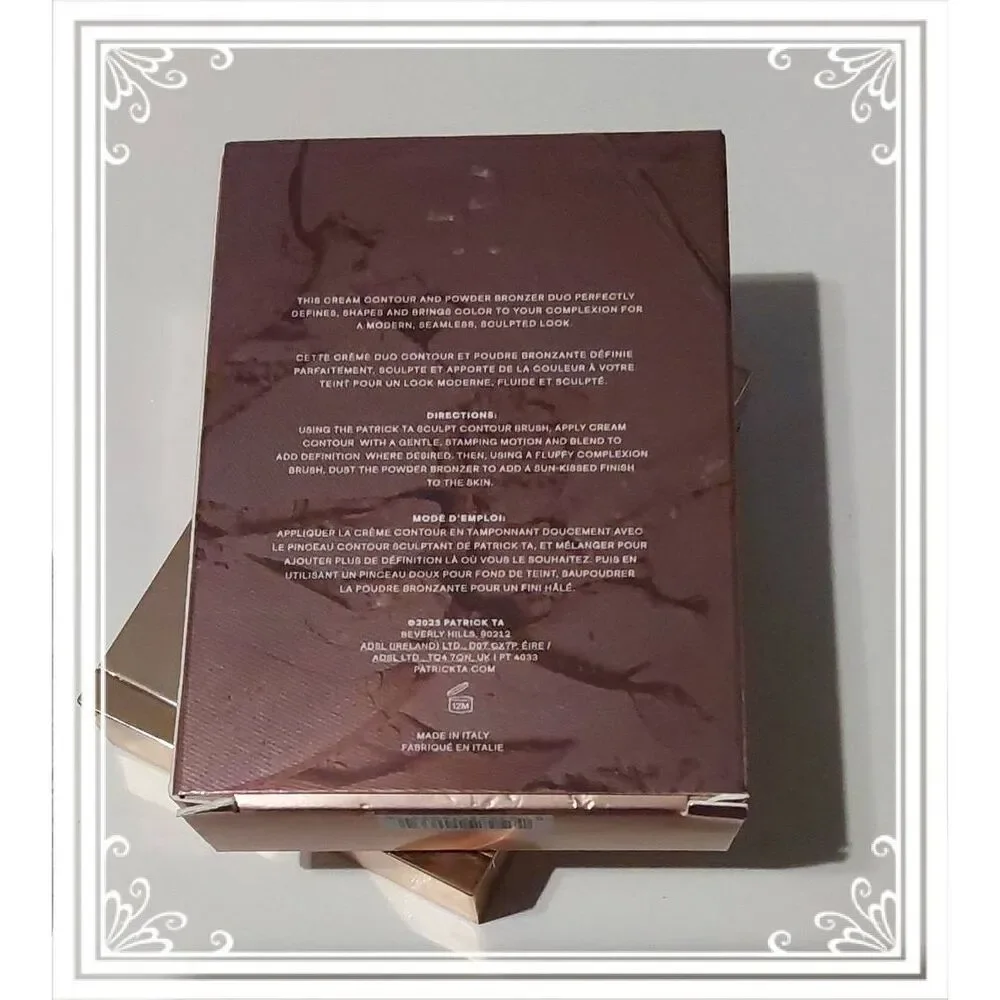 NIB~Patrick Ta Creme Contour & Powder Bronzer Duo~She's Bronzed~$52 Retail Value